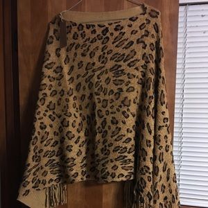Cheetah poncho